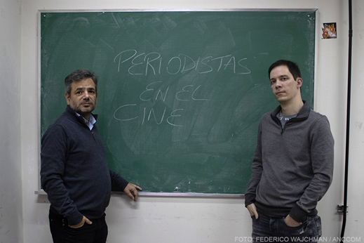 Manuel Barrientos y Federico Poore (imagen extraída de https://anccom.sociales.uba.ar/2023/06/07/luz-camara-periodismo/)